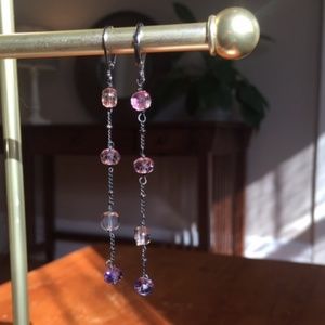 Purple Dangle Earrings